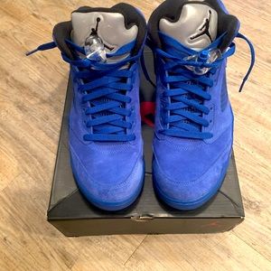 Men’s Air Jordan 5 Retro- Blue Suede